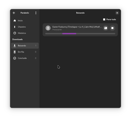 Linux: Um programa para baixar vídeos: Parabolic